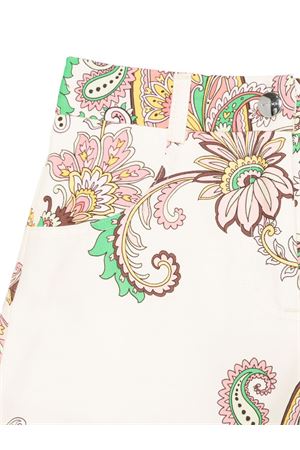 white cotton shorts ETRO KIDS | GW6B49P0523105MC